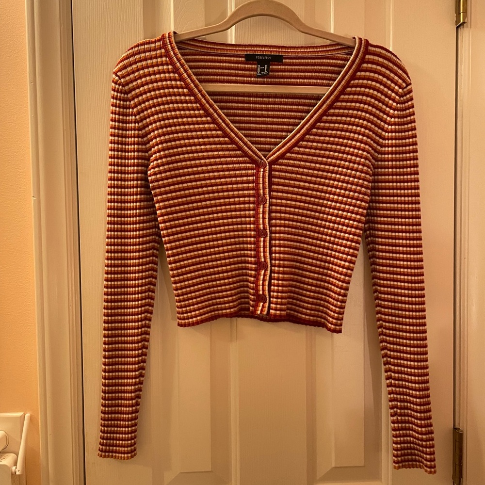 Forever21 striped cardigan